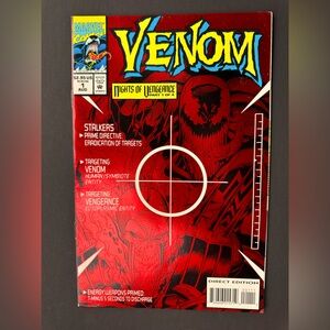 Venom: Nights of Vengeance #1 (Marvel 1994) Foil Cover High Grade - Sealed VTG
